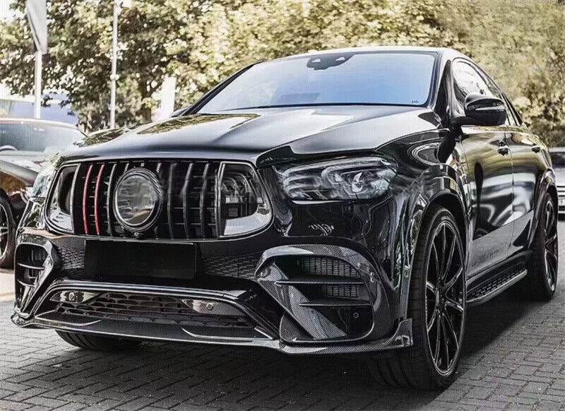 Covers on the front bumper (GLE63 AMG, Carbon) for Mercedes GLE coupe C292 2015-2019 - image 5