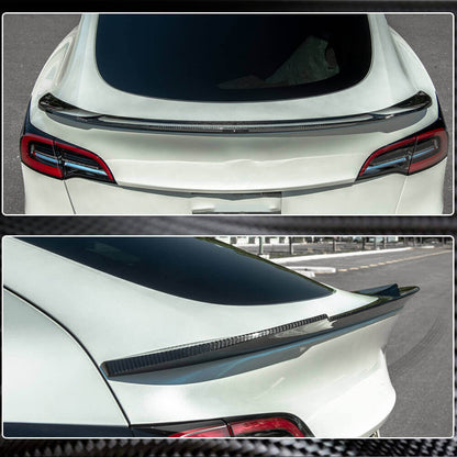 Rear Trunk Spoiler Carbon Fiber V3 (2020-2023) for Tesla Model Y - image 5
