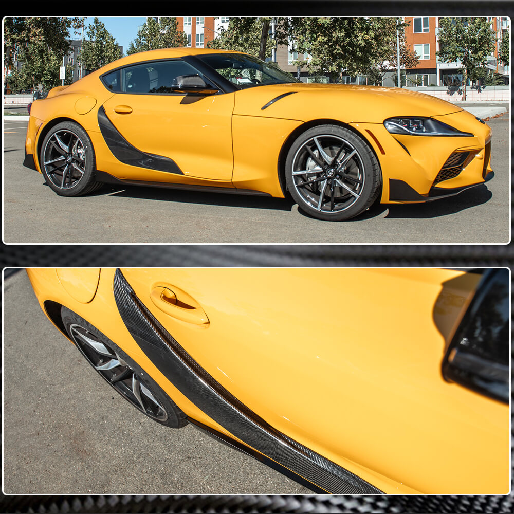 Door Trim Covers (Carbon) for Toyota Supra 2019- - image 6