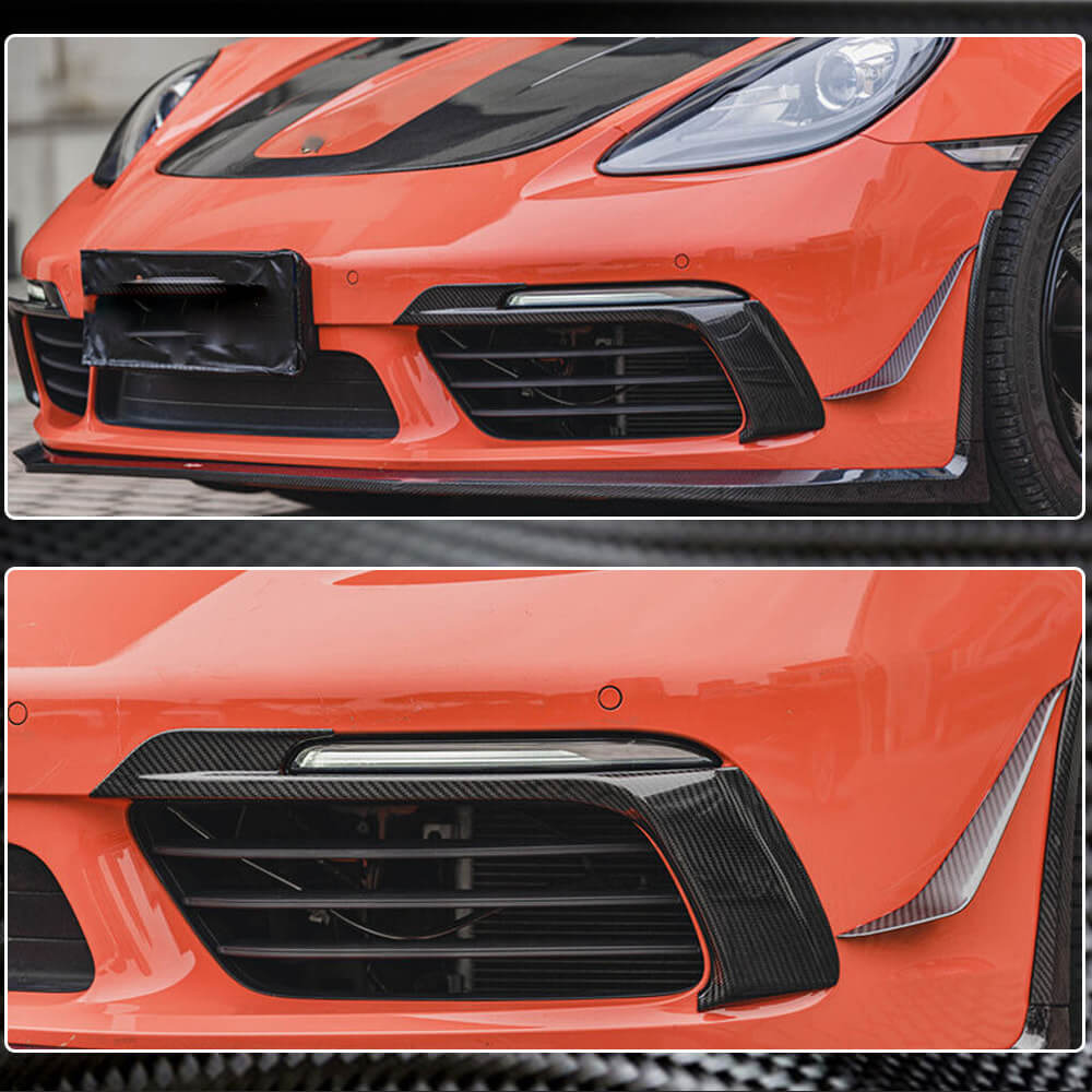 Covers for fog lights (2016-2019, carbon) for Porsche Boxster/Cayman 982 (718) 2016- - image 5