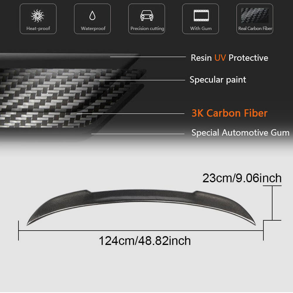 CS-Style Spoiler (for F22, Carbon) for BMW 2 Series F22/F23 2014-2021 - image 5