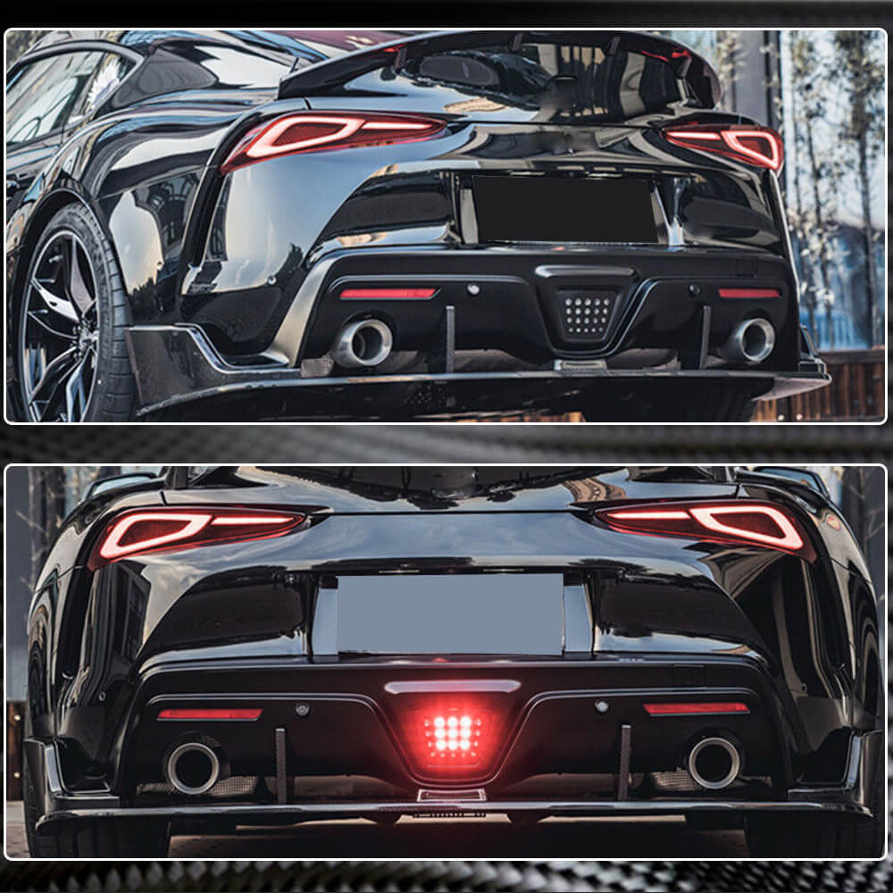Rear Bumper Diffuser V2 (Carbon) for Toyota Supra 2019- - image 5