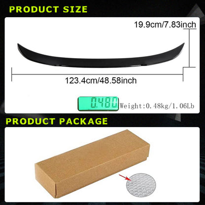 Rear Trunk Spoiler Dry Carbon Fiber V6 (SD) for BMW 3 series F-30/31/34 2012-2019 - image 5
