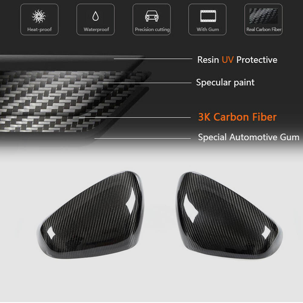 Mirror Covers (Carbon) for Maserati GranTurismo 2007-2019 - image 5