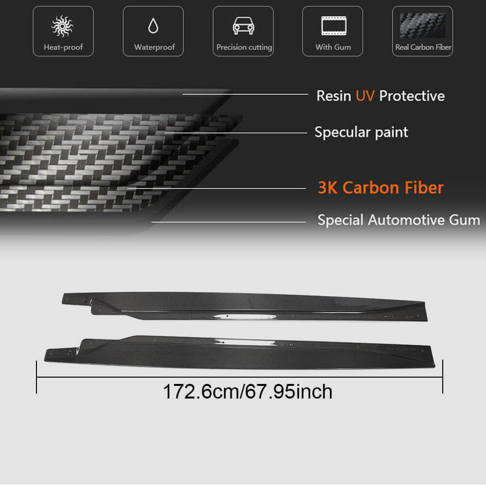 Side Skirts Carbon Fiber for BMW I3 2013-2022 - image 5
