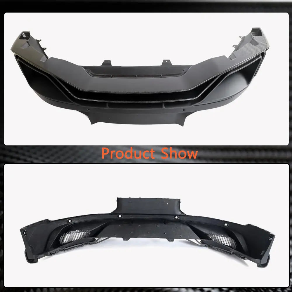 Rear bumper diffuser (2021-2024, Carbon) for Zeekr 001 - image 5