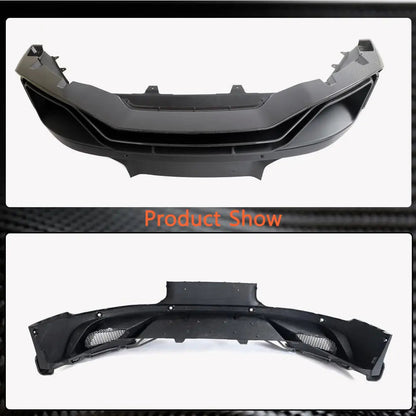 Rear bumper diffuser (2021-2024, Carbon) for Zeekr 001 - image 5