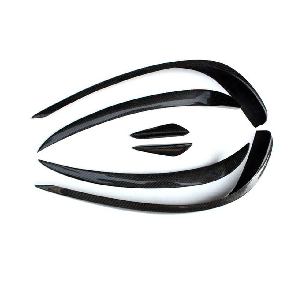 Covers on the front bumper (for AMG-Line 2014-2016, Carbon) for Mercedes E-class coupe C207 2010-2017 - image 5