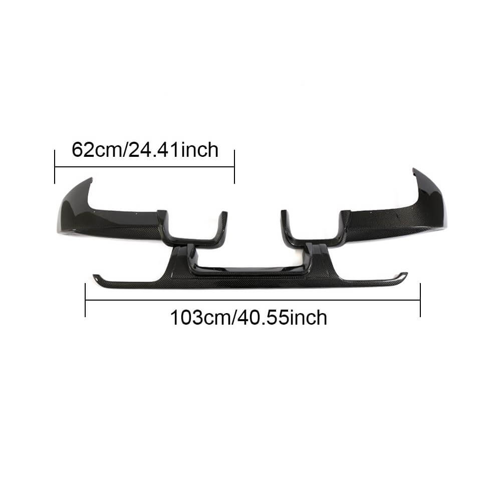 Rear Bumper Diffuser V3 (for V-Class 2014-2019, Carbon) for Mercedes Vito/V-class W447 2014- - image 5