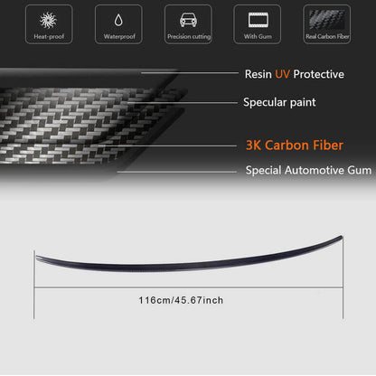 V8 Rear Spoiler (for Sedan) for Audi A3 2012-2020 - image 5