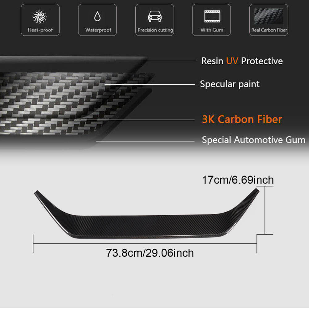 Grille cover (2017-2019, Carbon) for Nissan GT-R - image 5