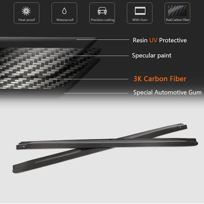 Side Skirts Carbon Fiber (for F85) for BMW X5 F-15 2013-2018 - image 5