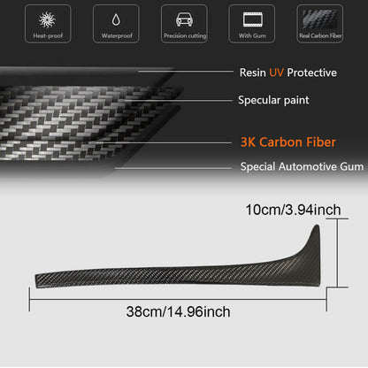 Carbon Rear Window Pillar Covers (for Base) for Volkswagen Golf 7/E-Golf 2012-2020 - image 5