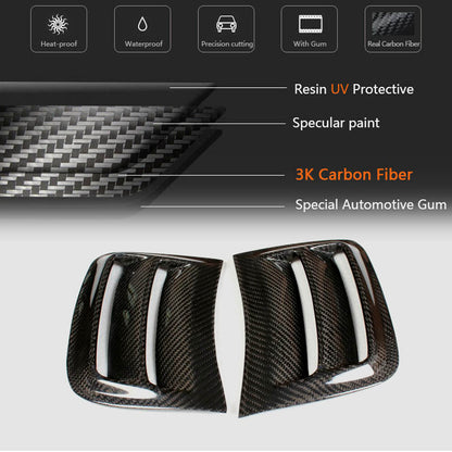 Covers on the front bumper (for C63 AMG Sedan 2008-2011, Carbon) for Mercedes C-class W204 2007-2015 - image 5