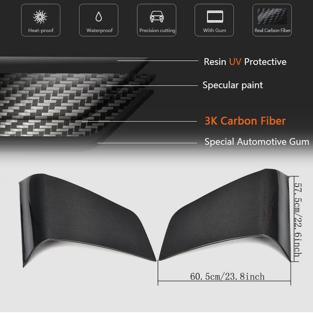 Carbon Rear Quarter Panel Covers (Coupe) for Audi ТТ 2006-2014 - image 6