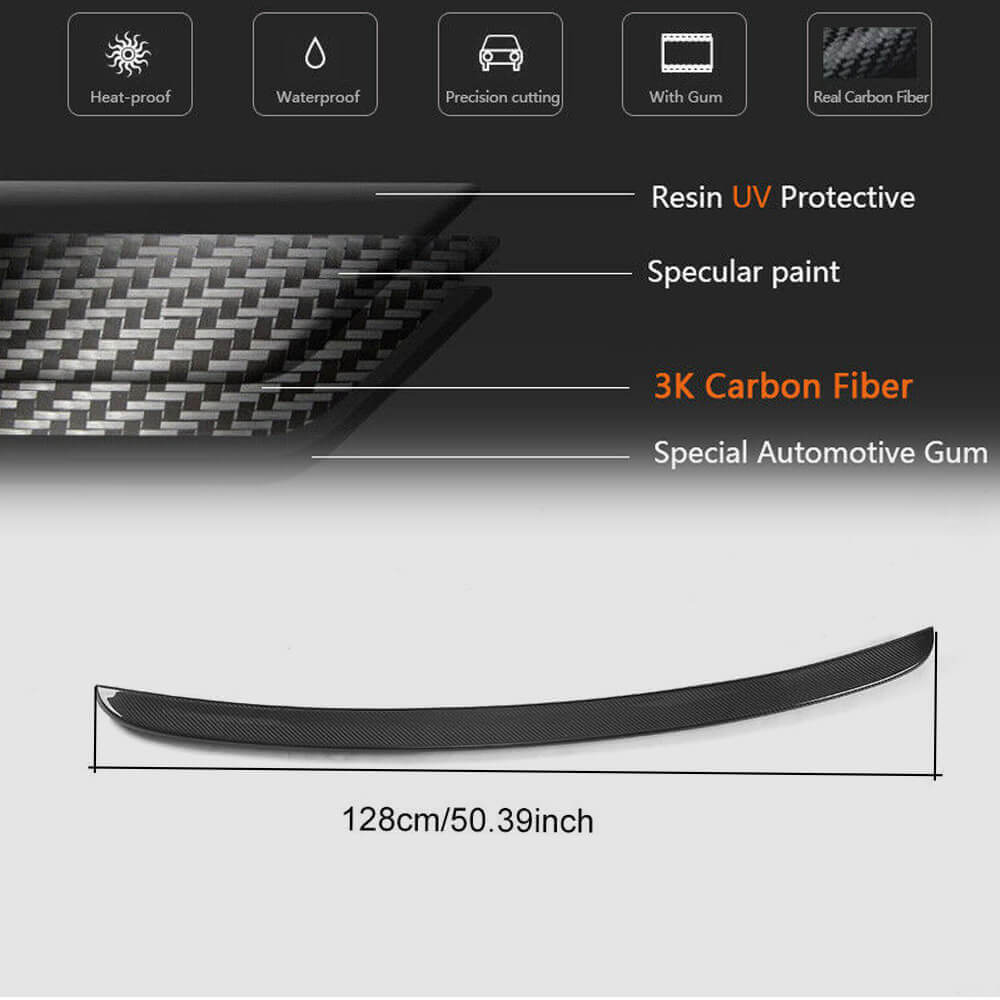 Spoiler (Carbon) for Mercedes E-class W211 2002-2009 - image 5