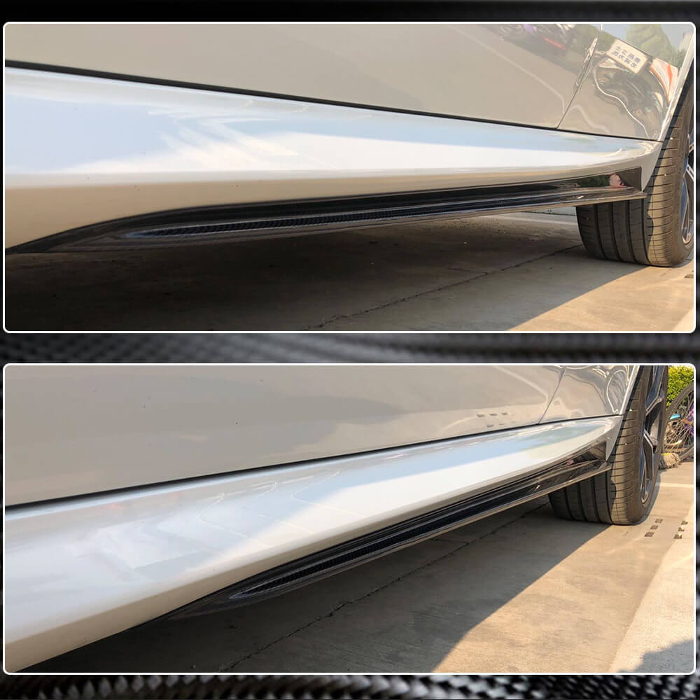 Door sills Carbon V1 (Natural Carbon) for BMW X5 G05 2019- - image 5