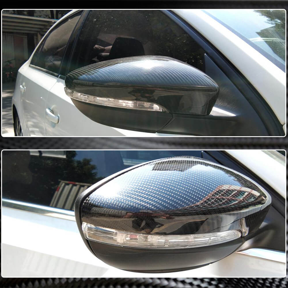 Mirror covers (Carbon) for Volkswagen Scirocco - image 5