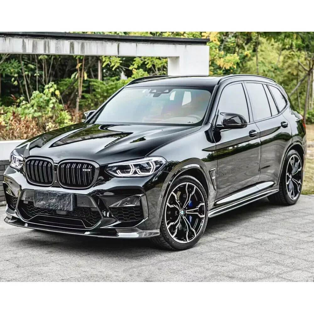 Front Bumper Lip V2 for F98 2018-2021, Carbon for BMW X4 G02 2018- - image 5