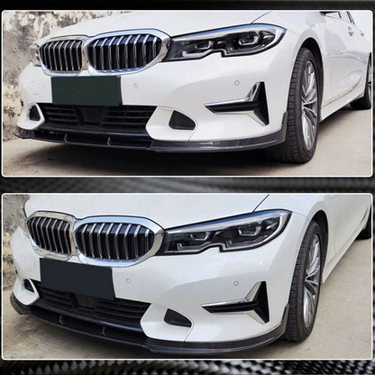 Front Bumper Lip V2 (for Base 2018-2022, Carbon) for BMW 3 Series G20/G21 2018- - image 5
