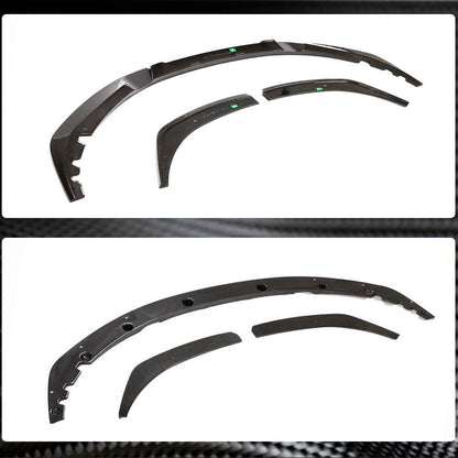 Front Bumper Lip Dry Carbon Fiber V4 (M-Sport) for BMW 4 series G22/23/26 2020- - image 5