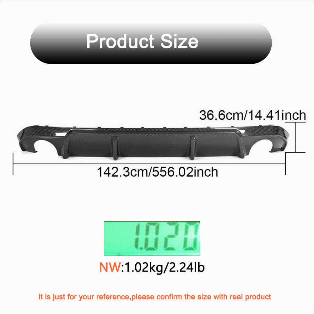 Rear Diffuser V1 for G26 M-Sport, Carbon for BMW 4 Series G22/23/26 2020- - image 5