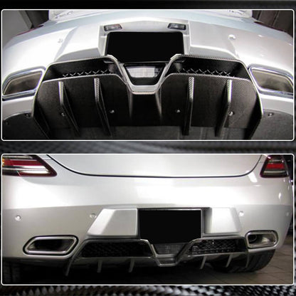Rear bumper diffuser (Carbon) for Mercedes SLS C197 - image 5