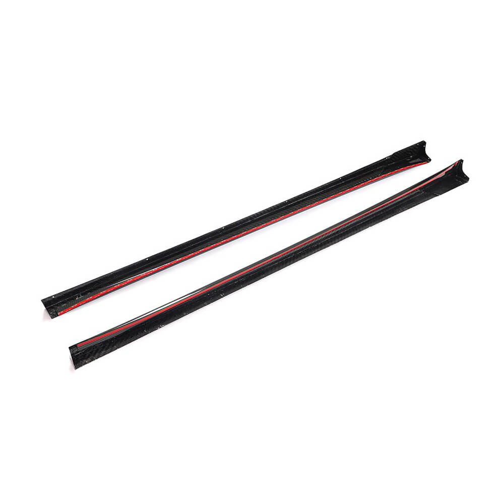 Side Skirts V2 (for Base/S/S Q4/Diesel/250 Diesel, Carbon) for Maserati Ghibli 2013-2023 - image 5