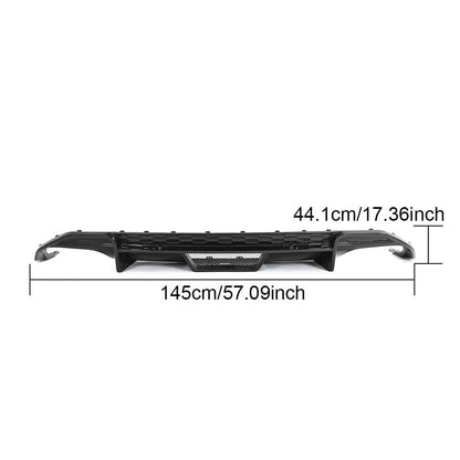 Rear bumper diffuser V1 (for S-Line Sedan 2020-2023, Carbon) for Audi A3 2020- - image 5