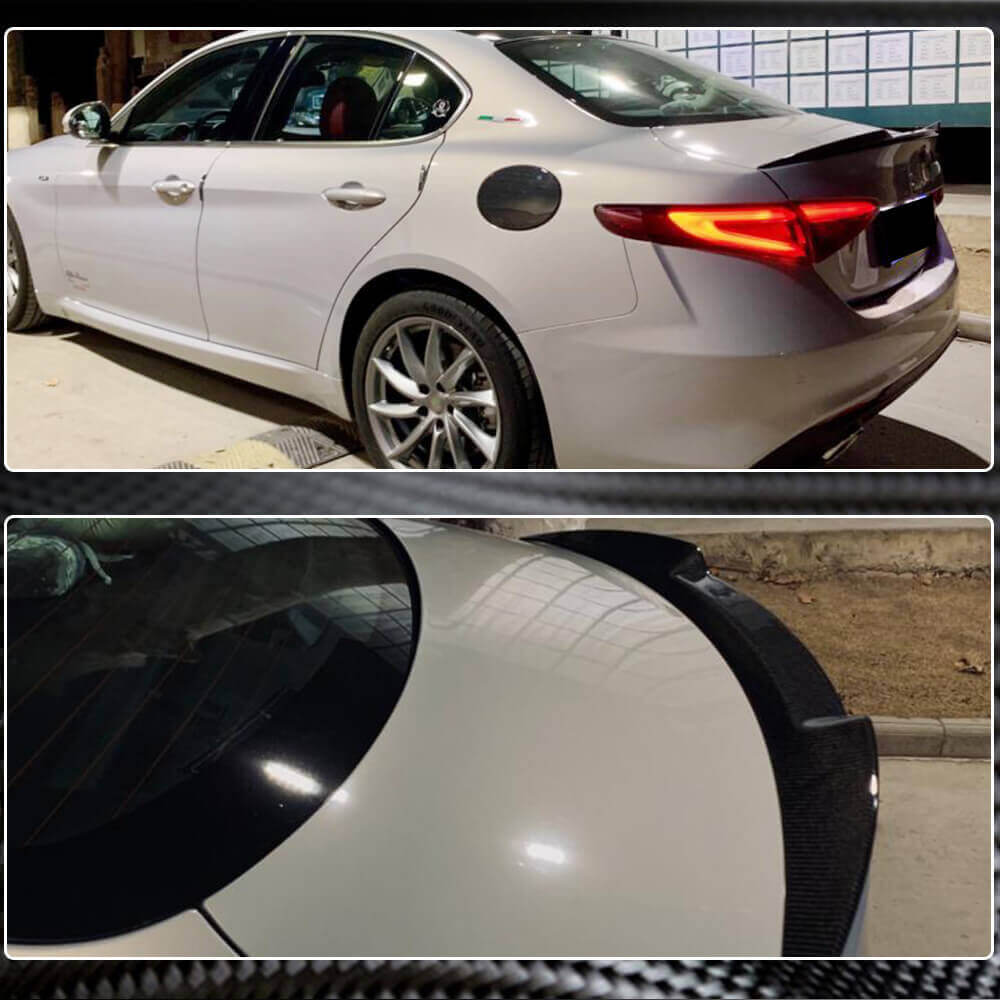 Spoiler V3 (Carbon) for Alfa Romeo Giulia 2016-2022 - image 5