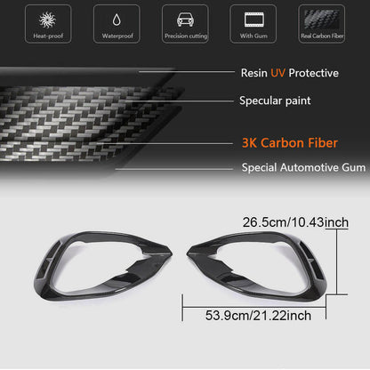 Covers on the front bumper V1 (for AMG/AMG-Line, Carbon) for Mercedes GLA H247 2020↗︎ - image 5