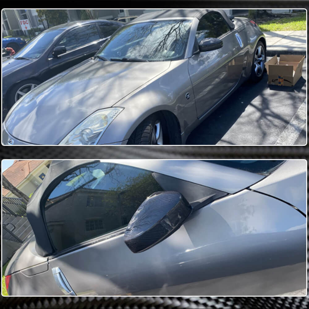 Carbon Mirror Covers (2003-2006) for Nissan 350Z 2002-2009 - image 5