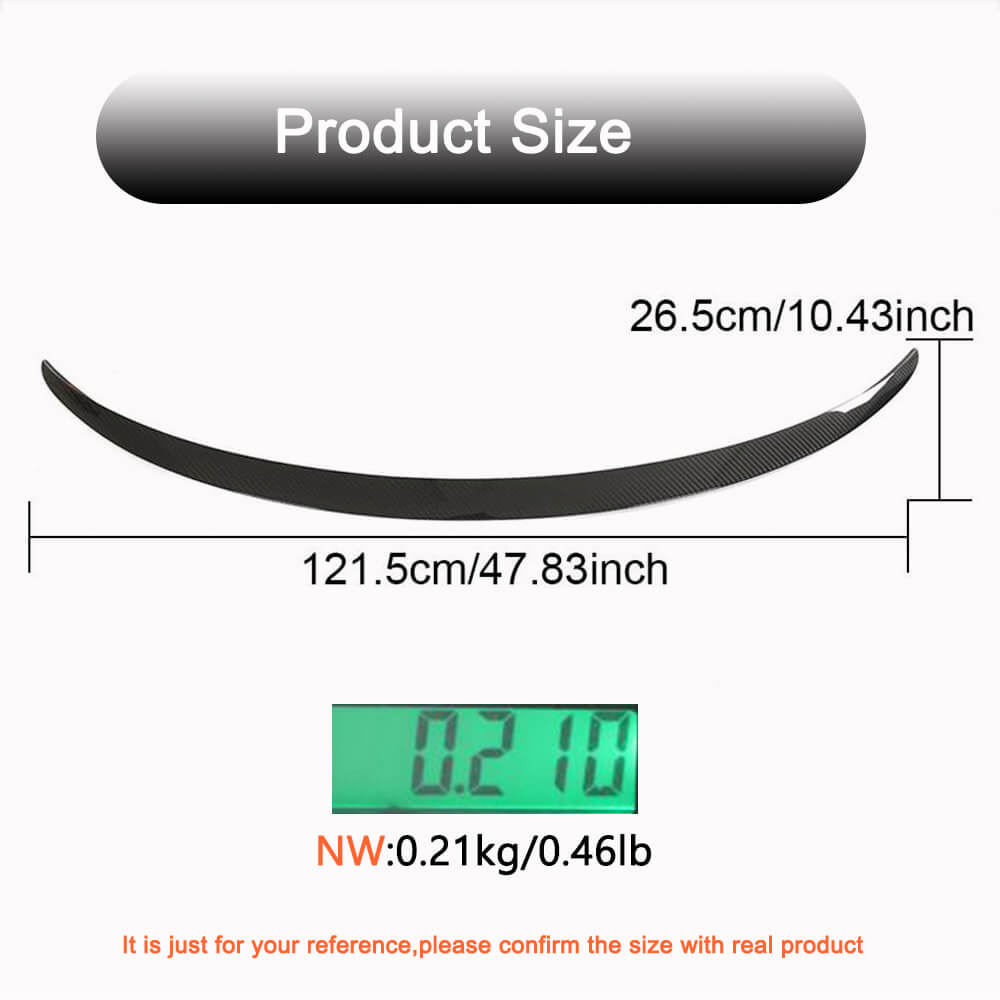Rear Trunk Spoiler Dry Carbon Fiber V5 (2019-2022) for Tesla Model 3 - image 5
