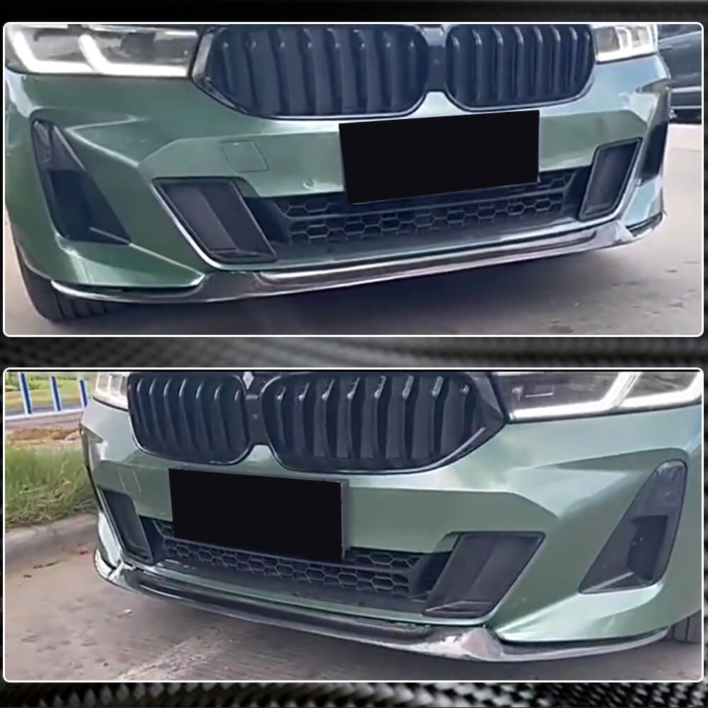 Front Bumper Lip for M-Sport 2017-2020 Carbon for BMW 6 Series G32 2017- - image 5
