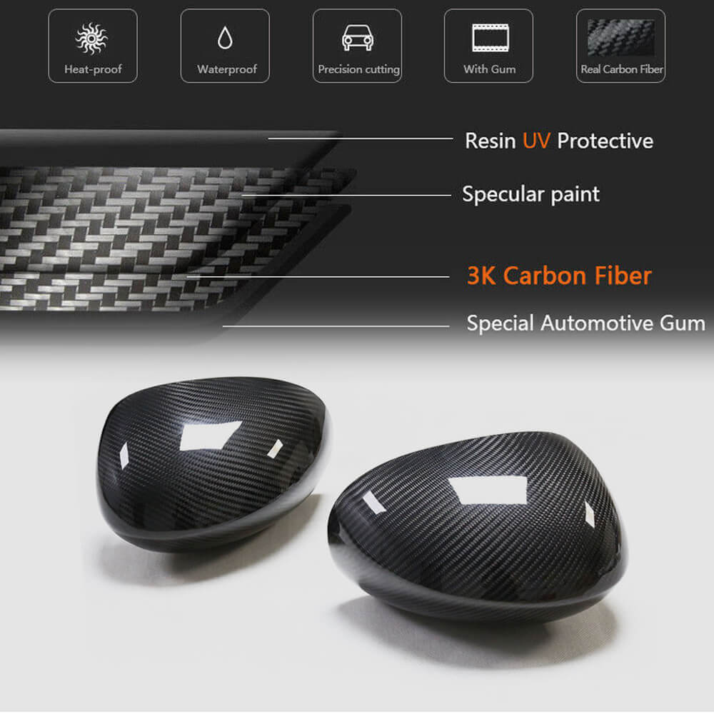 Mirror covers (Carbon) for Dodge Challenger 2008-2023 - image 5
