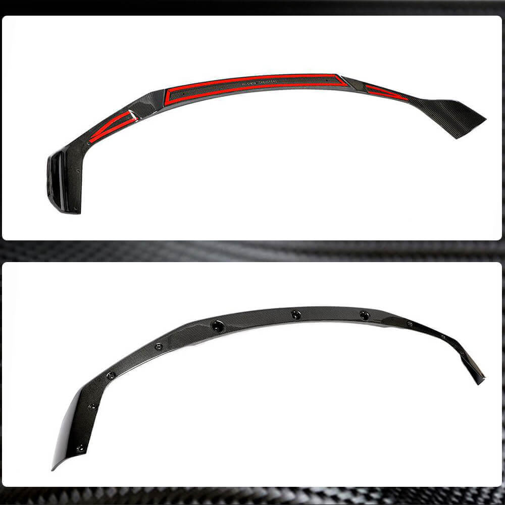 Front Bumper Lip V4 for F87 M2 Competition, Carbon for BMW 2 Series F22/F23 2014-2021 - image 5
