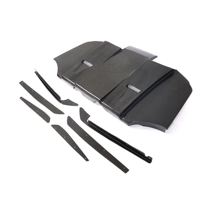 Rear Bumper Diffuser Cover With Vents Carbon Fiber V6 (for E92/E93 M3) for BMW 3 series E-90/91/92/93 2005-2011 - image 5