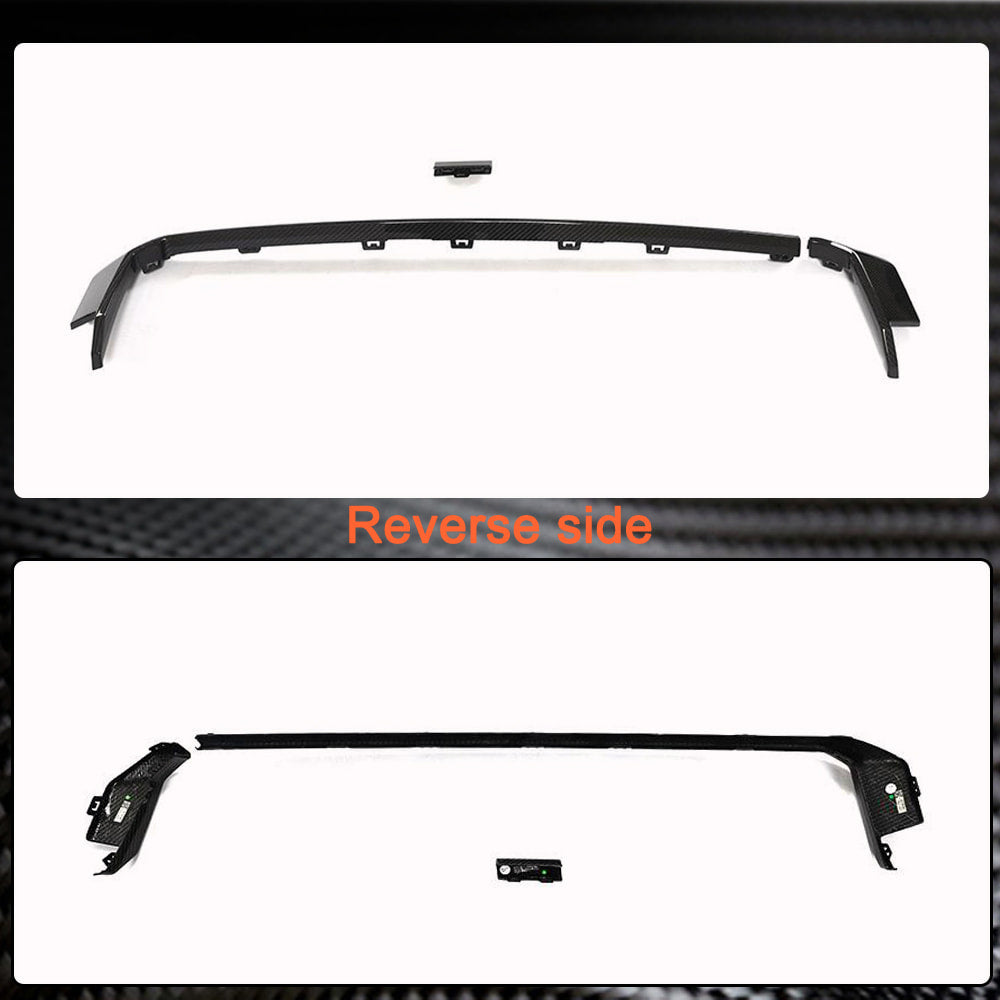 Rear Bumper Diffuser Trims Dry Carbon Fiber V3 (for G80) for BMW 3 series G20/21 2018- - image 5