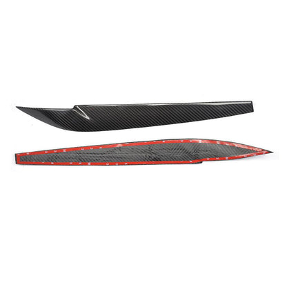 Headlight Eyebrows Lamp Eyelids Dry Carbon Fiber V2 for BMW X5 F-15 2013-2018 - image 5