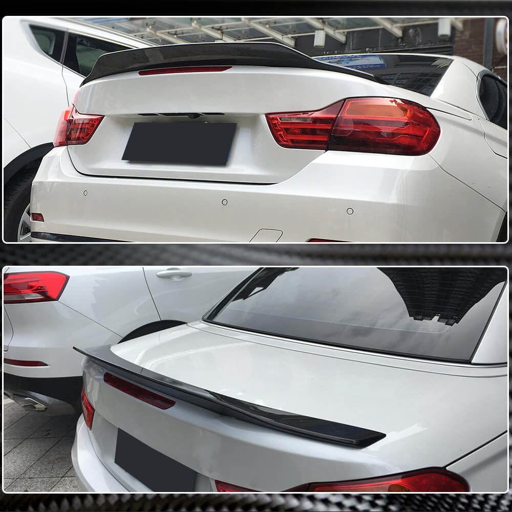 Rear Trunk Spoiler Carbon Fiber V13 (Convertible) for BMW 4 series F-32 2012-2020 - image 5