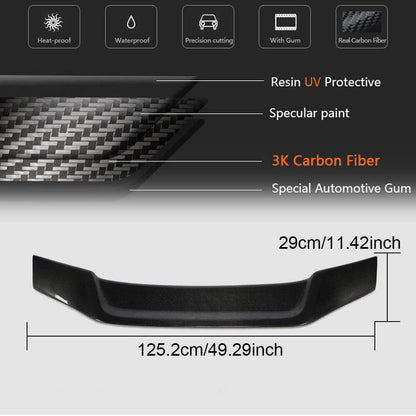 Spoiler V1 (Carbon) for Audi A6 C7 2011-2017 - image 5