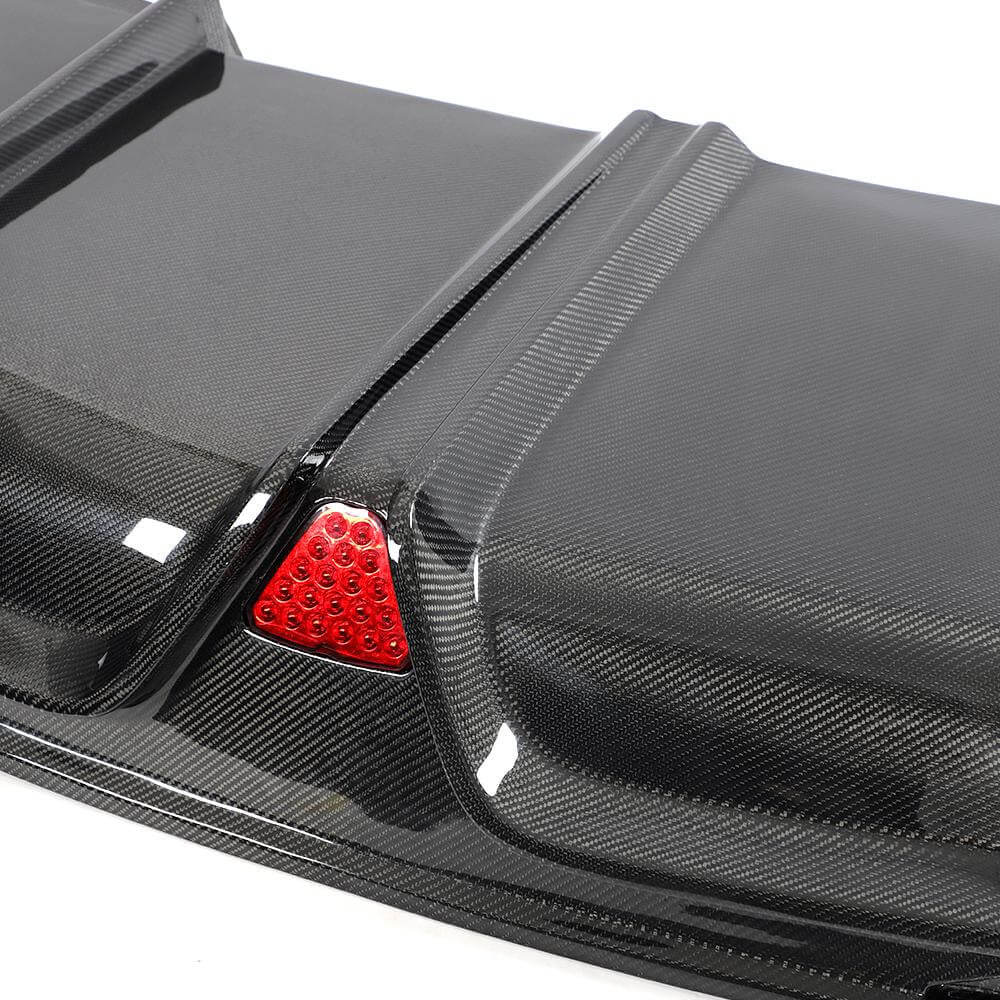 Rear Bumper Diffuser Carbon Fiber (for Plaid 2022-2024) for Tesla Model X - image 5