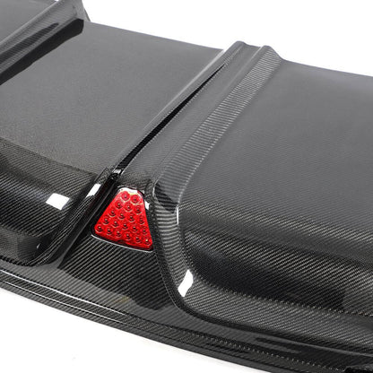 Rear Bumper Diffuser Carbon Fiber (for Plaid 2022-2024) for Tesla Model X - image 5