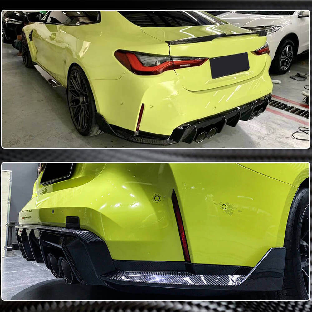 Rear Bumper Splittesr Dry Carbon Fiber V3 (for G82/G83) for BMW 4 series G22/23/26 2020- - image 5