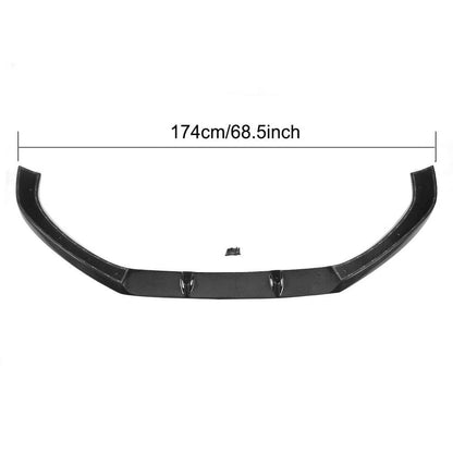Front bumper lip spoiler Lip V1 (for Base Sedan 2015-2019, Carbon) for Audi A4 B9 2015-2024 - image 5