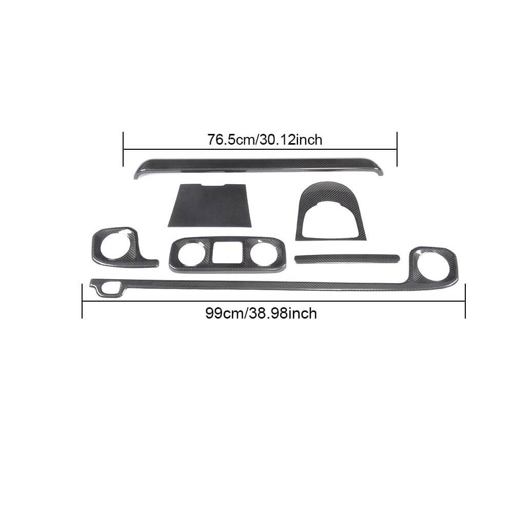 Carbon fiber interior trim set V1 for Mercedes G class W463 2018-2024 - image 5