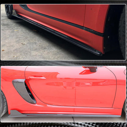 Side Skirts V1 (2016-2019, Carbon) for Porsche Boxster/Cayman 982 (718) 2016- - image 5