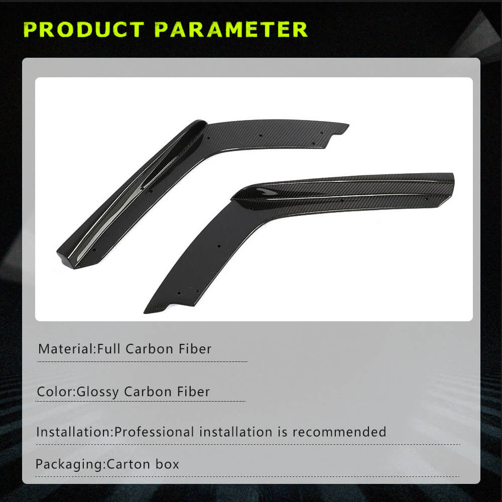 Rear Bumper Splitters Full Carbon Fiber (for F82) for BMW 4 series F-32 2012-2020 - image 5