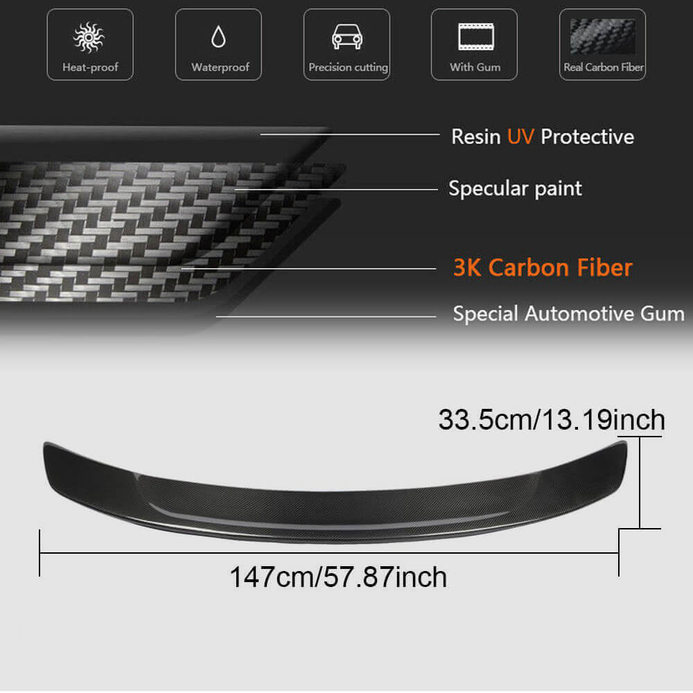 Spoiler V4 (for SD, Carbon) for Mercedes CLS C218 2011-2018 - image 5