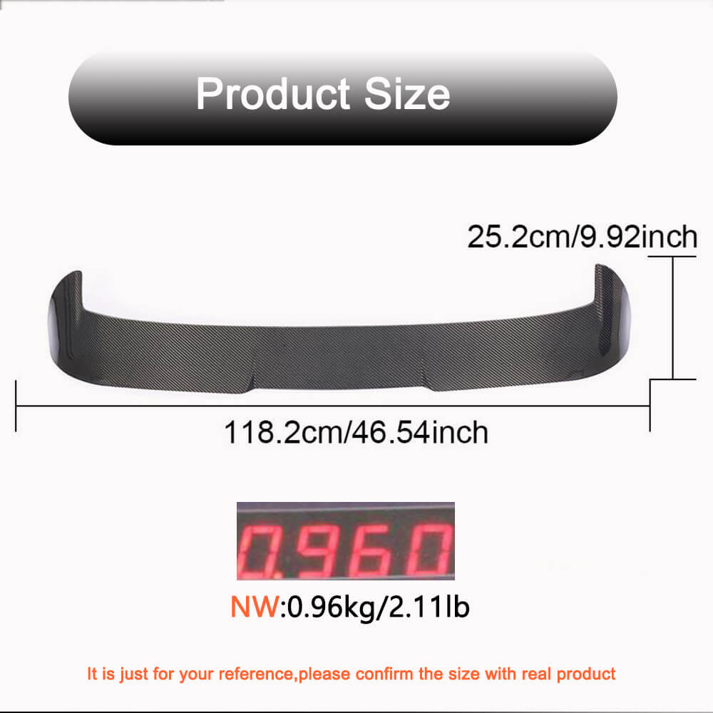 Spoiler (for 2016-2019, Carbon) for Volkswagen Tiguan 2016-2023 - image 5
